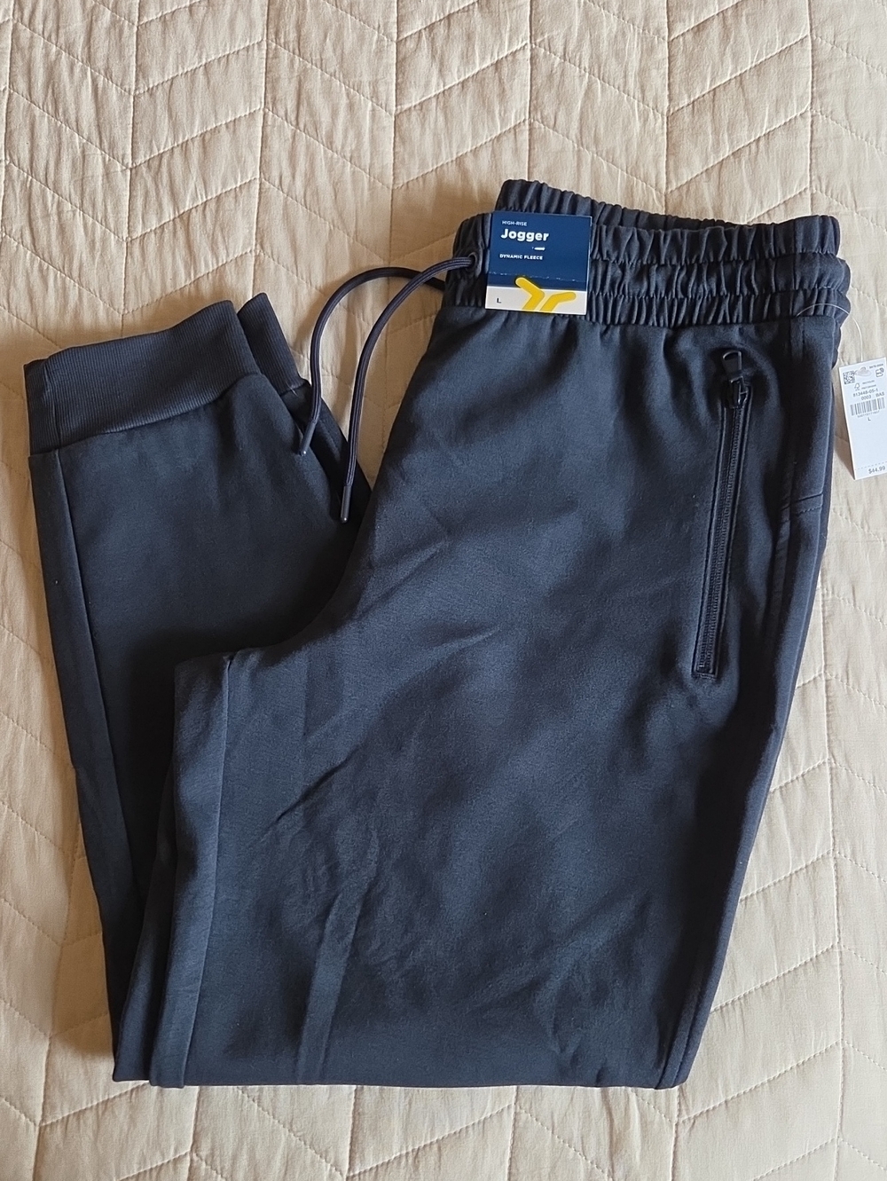 Old Navy Active Jogger Pants ~ women's L - dark grey/blue - NWT
